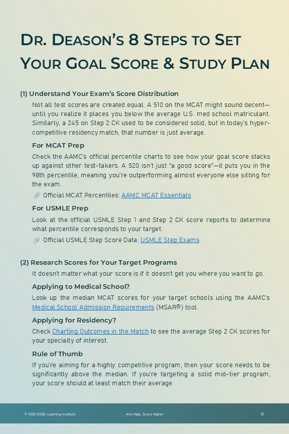 Aim High Score Higher 10