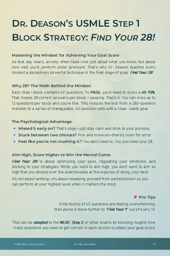 Aim High Score Higher 35